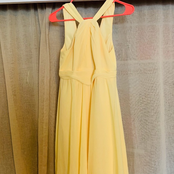 David's Bridal Yellow Dress - Picture 1 of 3